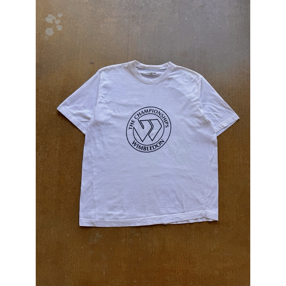 VTG 90s Wimbledon England Grand Slam Tennis ATP T-Shirt Grass Championships (XL)